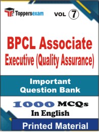 BPCL Associate Executive (Quality Assurance) Book in English - Objective MCQ (VOL.7)