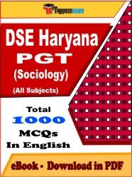 EBook of DSE Haryana PGT (Sociology) Exam, PDF Format in English