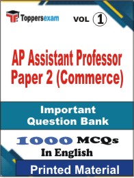 AP Assistant Professor Paper 2 (Commerce) Book in English - Objective MCQ (VOL.1)
