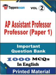 AP Assistant Professor (Paper 1) Book in English - Objective MCQ (VOL.2)