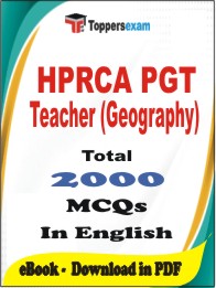HPRCA PGT Teacher (Geography) PDF Book in English - MCQ / Objective Questions