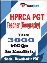 HPRCA PGT Teacher (Geography) PDF Book in English - MCQ / Objective Questions
