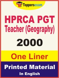 HPRCA PGT Teacher (Geography) One Liner Book in English