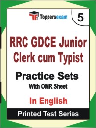 RRC GDCE Junior Clerk cum Typist Book in English - Mock Test / Practice Set