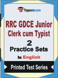 RRC GDCE Junior Clerk cum Typist Book in English - Question Paper / Practice Set