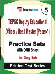 TGPSC Deputy Educational Officer / Head Master (Paper-1) Book in English - Mock Test / Practice Set