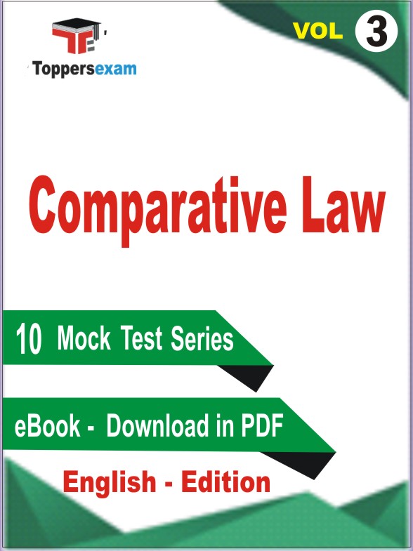 Comparative Law Test PDF Book in English - Practice Set /Mock Test (VOL.3)