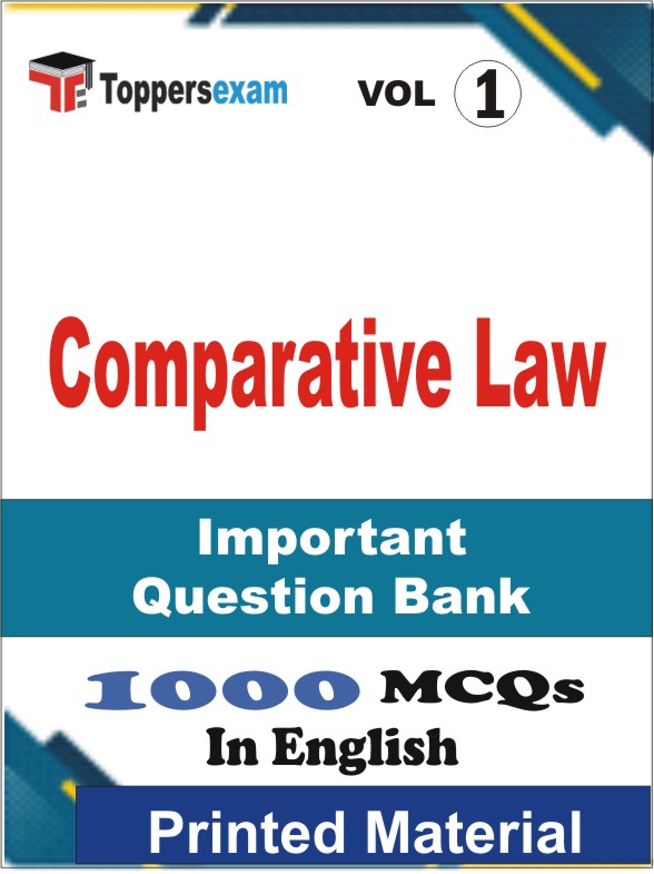 Comparative Law Book in English - Objective MCQ (VOL.1)