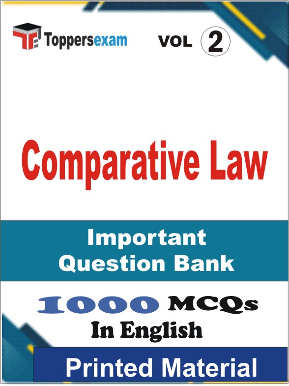 Comparative Law Book in English - Objective MCQ (VOL.2)