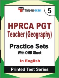 HPRCA PGT Teacher (Geography) Book in English - Mock Test / Practice Set