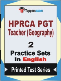 HPRCA PGT Teacher (Geography) Book in English - Question Paper / Practice Set