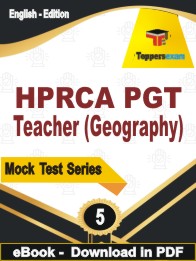 HPRCA PGT Teacher (Geography) Test PDF Book In English - Practice Set