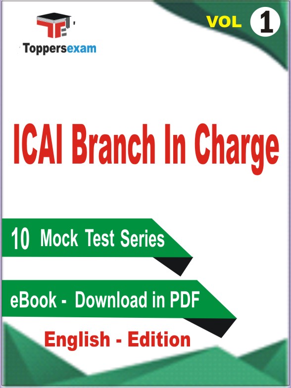 ICAI Branch In Charge Test PDF Book in English - Mock Test/Practice Set (VOL.1)
