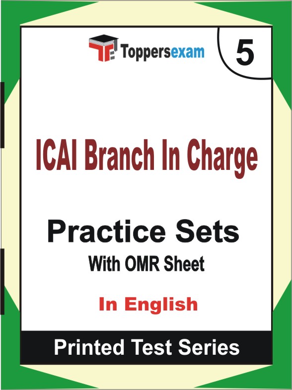 ICAI Branch In Charge Book in English - Mock Test / Practice Set
