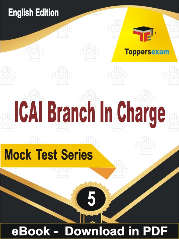 ICAI Branch In Charge PDF Book In English - Practice Set