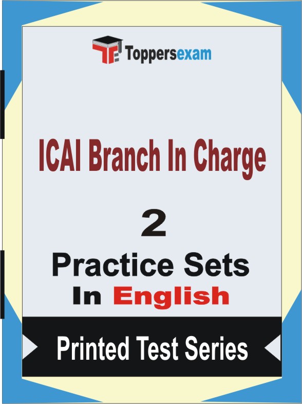 ICAI Branch In Charge Book in English - Question Paper / Practice Set
