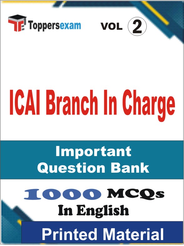 ICAI Branch In Charge Book in English - Objective MCQ (VOL.2)
