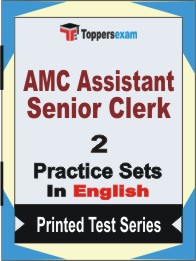 AMC Assistant Senior Clerk Book in English - Question Paper / Practice Set