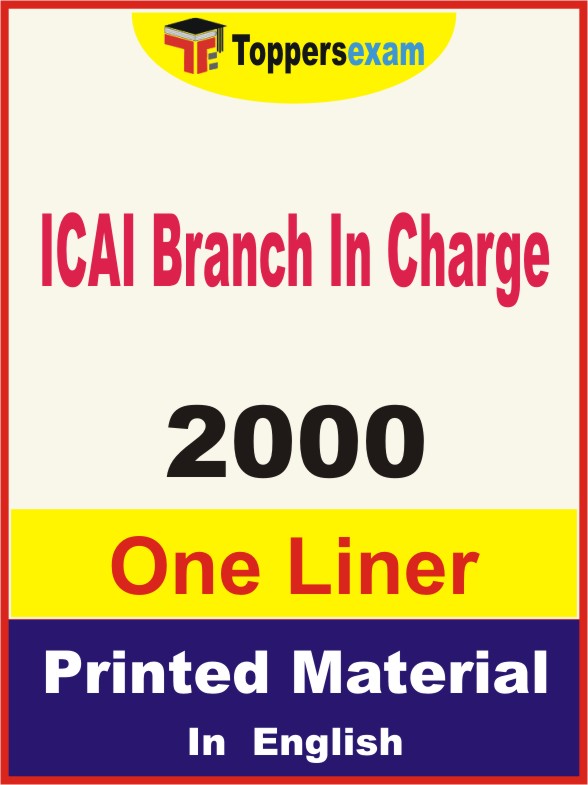 ICAI Branch In Charge One Liner Book in English