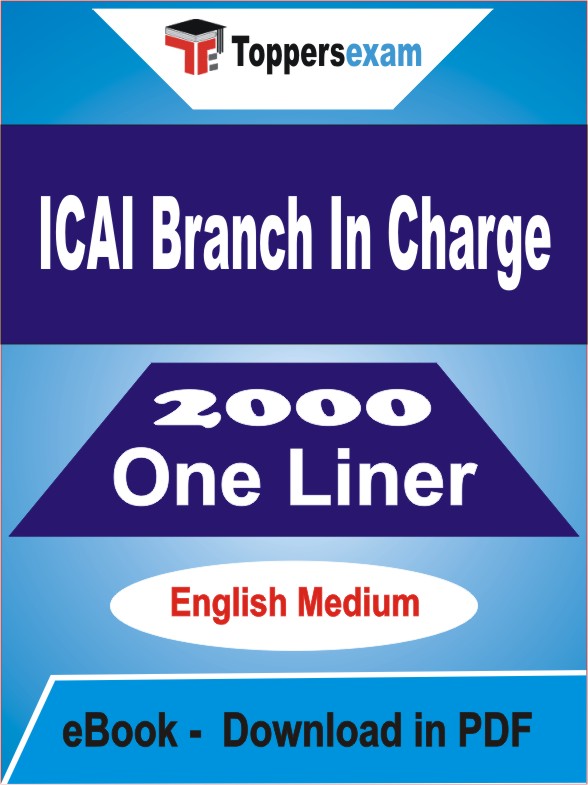 ICAI Branch In Charge One Liner Book PDF in English