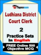 Ludhiana District Court Clerk Test Book in English - Question Paper / Practice Set