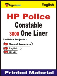 HP Police Constable One Liner Book in English