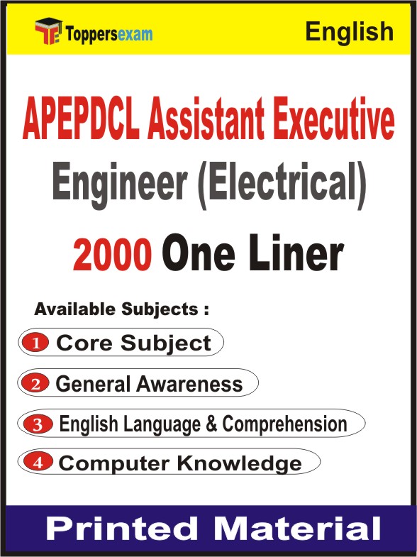 APEPDCL Assistant Executive Engineer (Electrical) One Liner Book in English