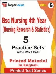 Bsc Nursing 4th Year (Nursing Research & Statistics) Book in English - Practice Set (VOL.5)