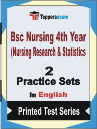 Bsc Nursing 4th Year (Nursing Research & Statistics) Book in English - Question Paper / Practice Set