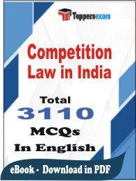 Competition Law in India PDF Book In English - MCQ / Objective Questions