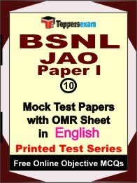 BSNL JAO (Paper 1) Exam Mock Test Papers (Book) in English