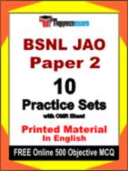 EBSNL JAO Paper 2 Test Book in English - Practice Set