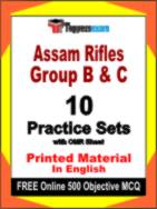 Assam Rifles Group B & C Test Book in English - Practice Set