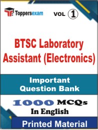 BTSC Laboratory Assistant (Electronics) Book in English - Objective MCQ (VOL.1)