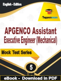 APGENCO Assistant Executive Engineer (Mechanical) Test PDF Book In English - Practice Set