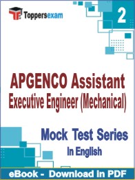 APGENCO Assistant Executive Engineer (Mechanical) Test PDF Book In English - Question Paper