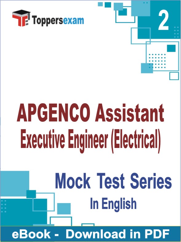 APGENCO Assistant Executive Engineer (Electrical) PDF Book In English - Question Paper