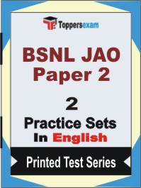 BSNL JAO (Paper 2) Book in English - Question Paper / Practice Set
