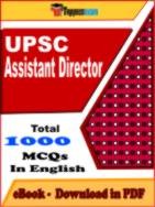 UPSC Assistant Director PDF Book In English - MCQ / Objective Questions