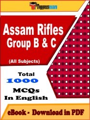 EBook of Assam Rifles Group B & C Exam, PDF Format in English