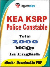 KEA KSRP Police Constable PDF Book in English - MCQ / Objective Questions