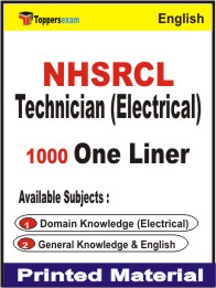 NHSRCL Technician (Electrical) One Liner Book in English