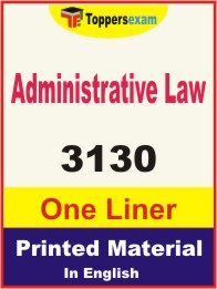 Administrative Law One Liner Book in English