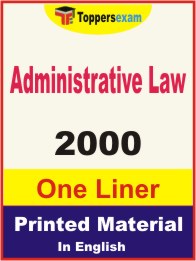 Administrative Law One Liner Book in English