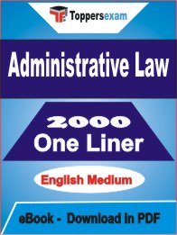 Administrative Law One Liner Book PDF in English