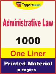 Administrative Law One Liner Book in English