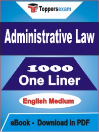 Administrative Law One Liner Book PDF in English