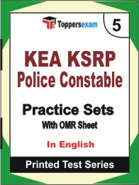 KEA KSRP Police Constable Book in English - Mock Test / Practice Set