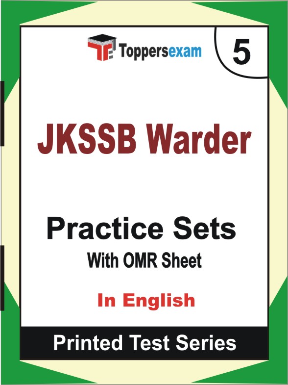 JKSSB Warder Book in English - Mock Test / Practice Set
