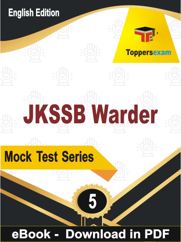 JKSSB Warder PDF Book In English - Practice Set